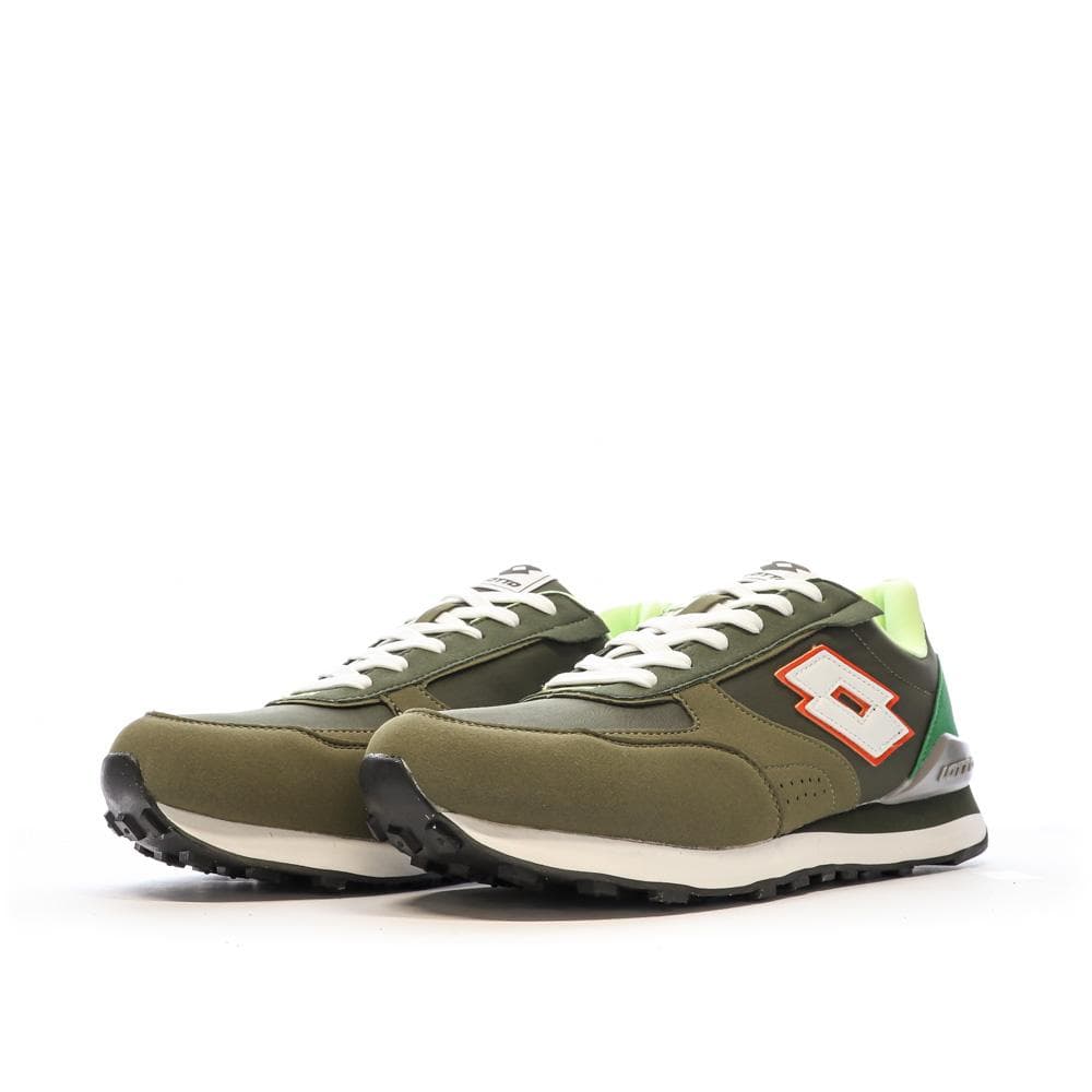 Baskets Kaki/Blanche Homme Lotto Twenty 5 6