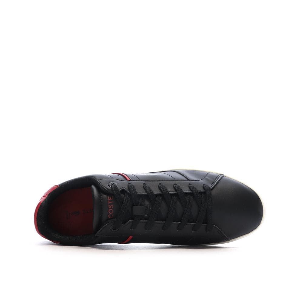 Baskets Noires/Rouges Homme Lacoste Court 4