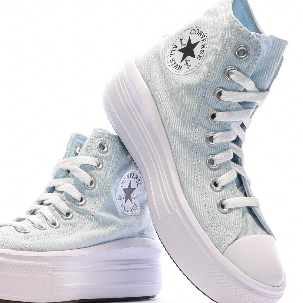 Baskets Bleu Ciel Femme Converse Chuck Taylor All Star Move 7