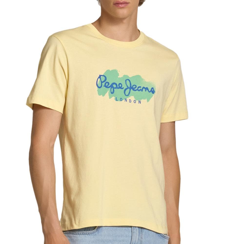T-shirt Jaune Homme Pepe jeans Milton 1