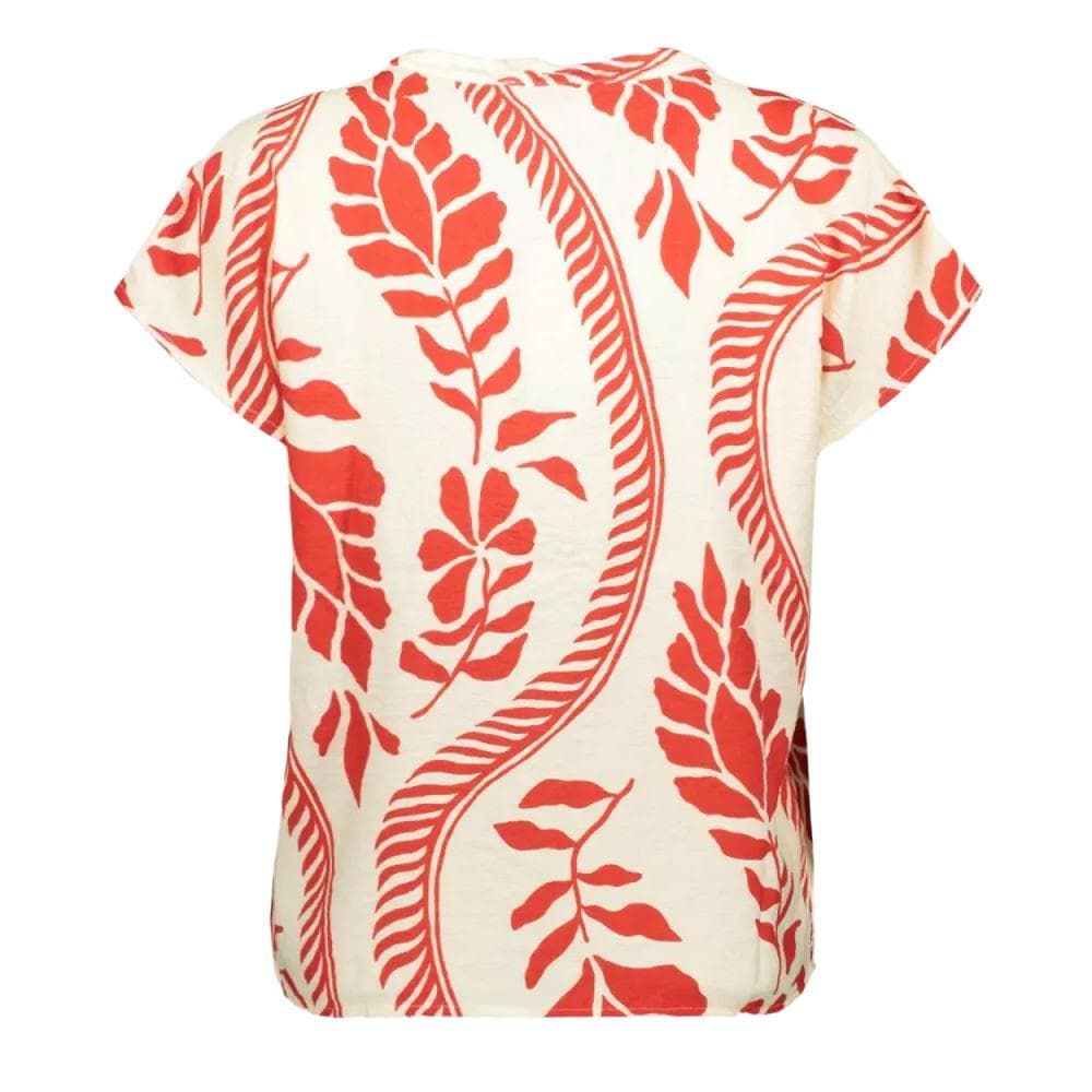 Blouse Écru/Rouge Femme JDY Pepper 2