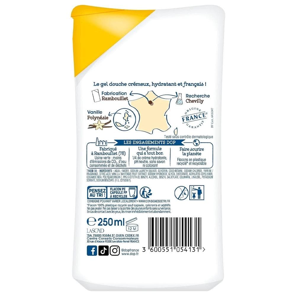 Gel douche Dop Douceur De Nos Régions Vanille de Polynésie 2