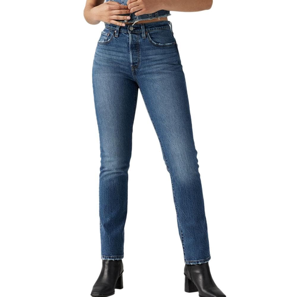 Jean 501 Bleu Femme Levi's Med Indigo 12501 1