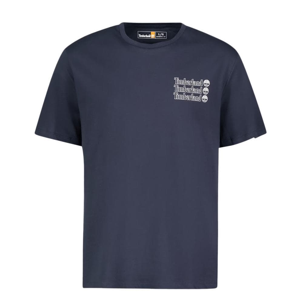 T-Shirt Bleu Homme Timberland Tee 2 Tier3 1