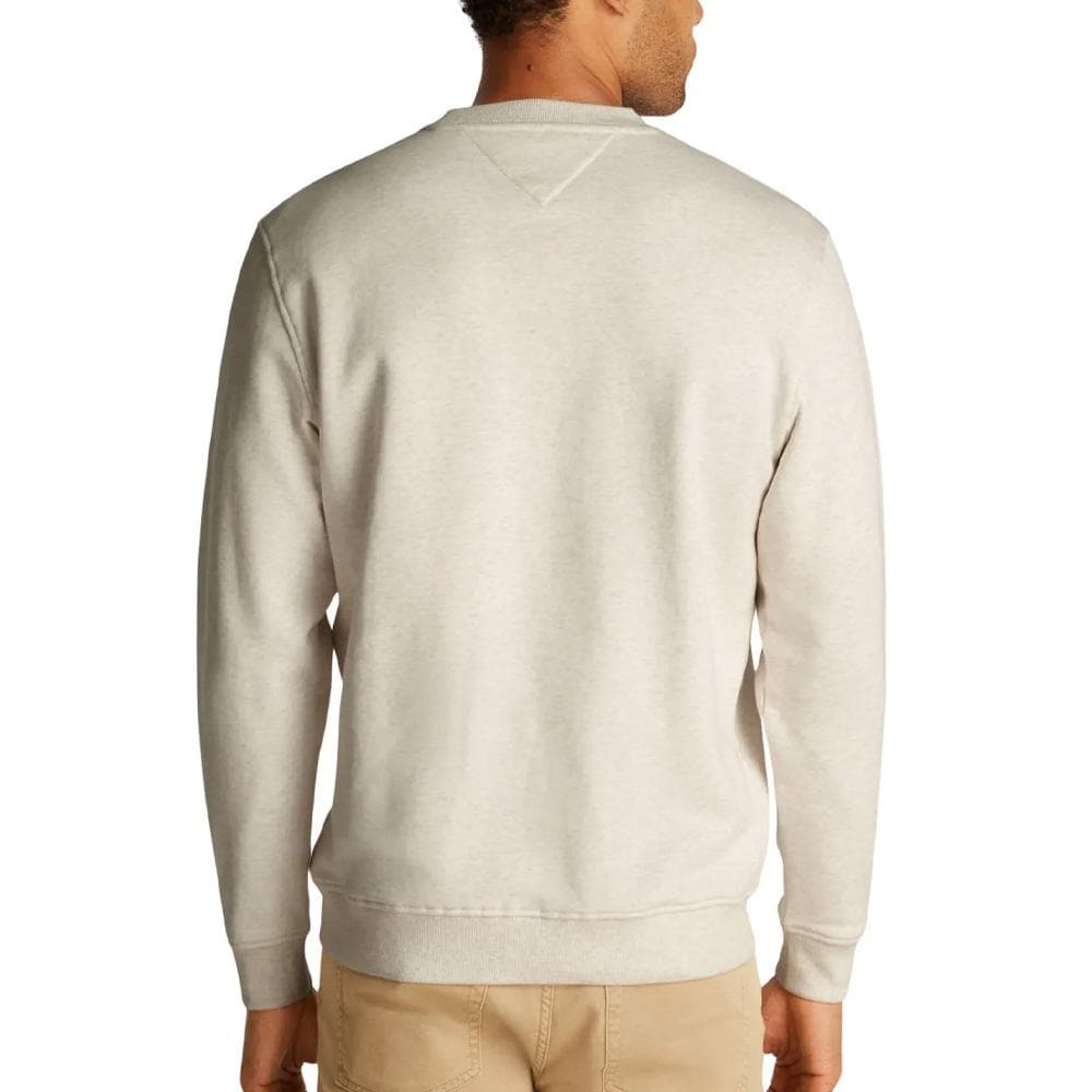 Sweat Beige Homme Tommy Hilfiger Linear Crew 2