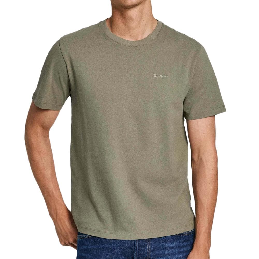 T-shirt Kaki Moyen Homme Pepe jeans Connor 1