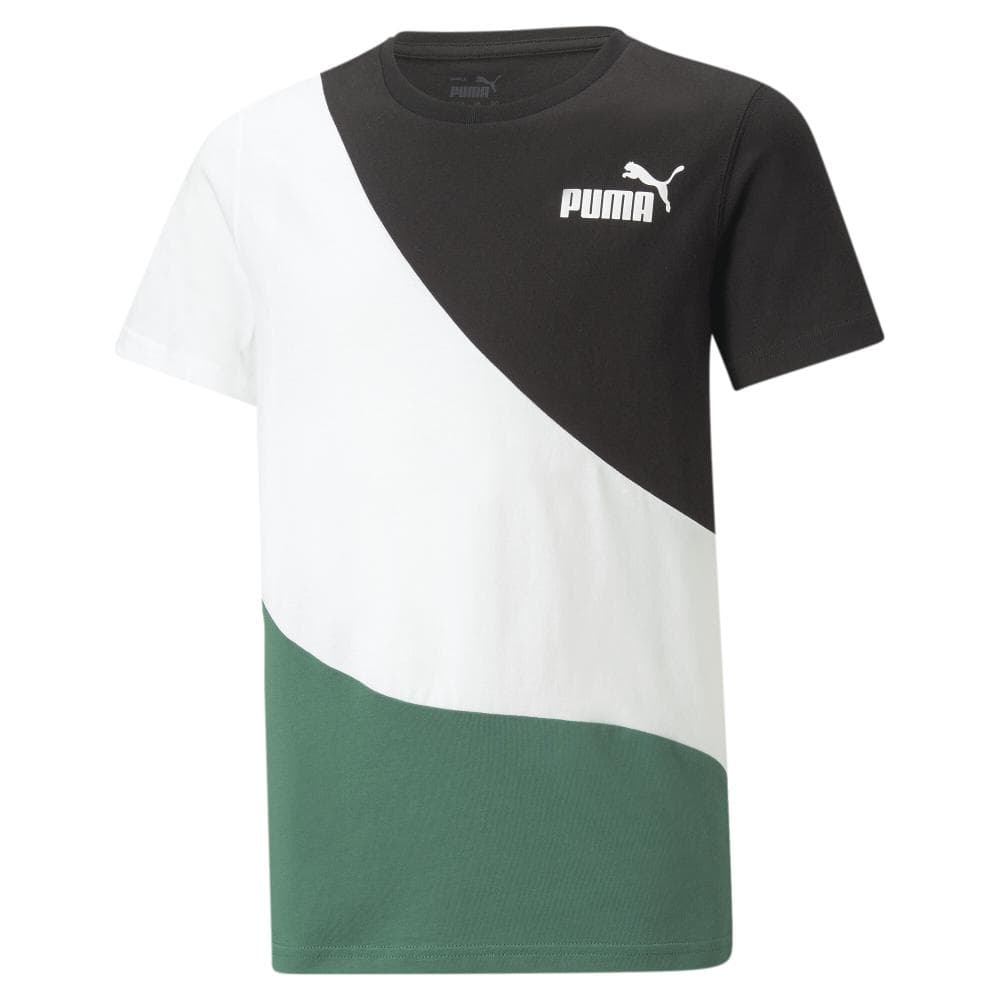 T-shirt Noir/Blanc/Vert Garçon Puma 674231-37 1
