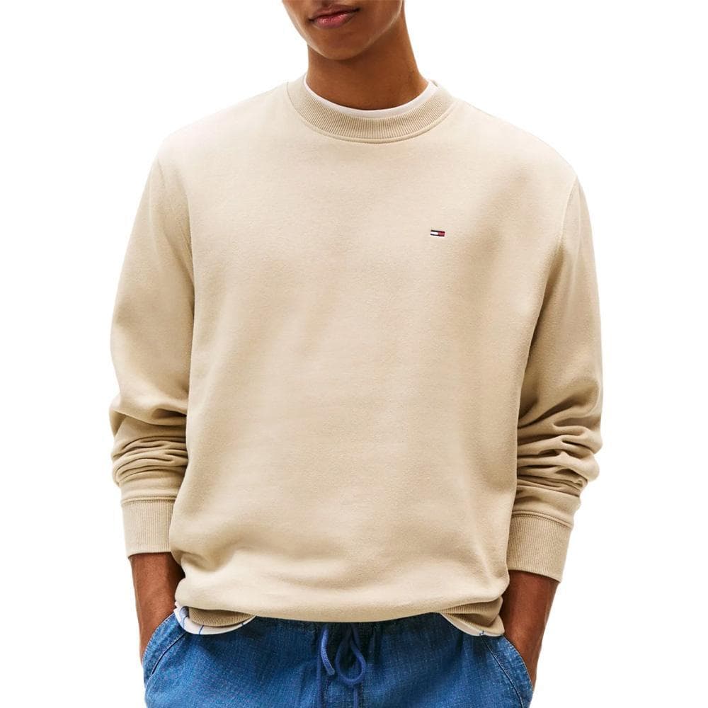 Sweat Beige Homme Tommy Hilfiger Reg Flag Crews 1