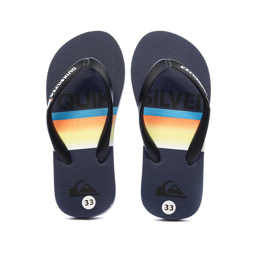 Tongs Noir/Marine Garçon Quiksilver Java Quik 3