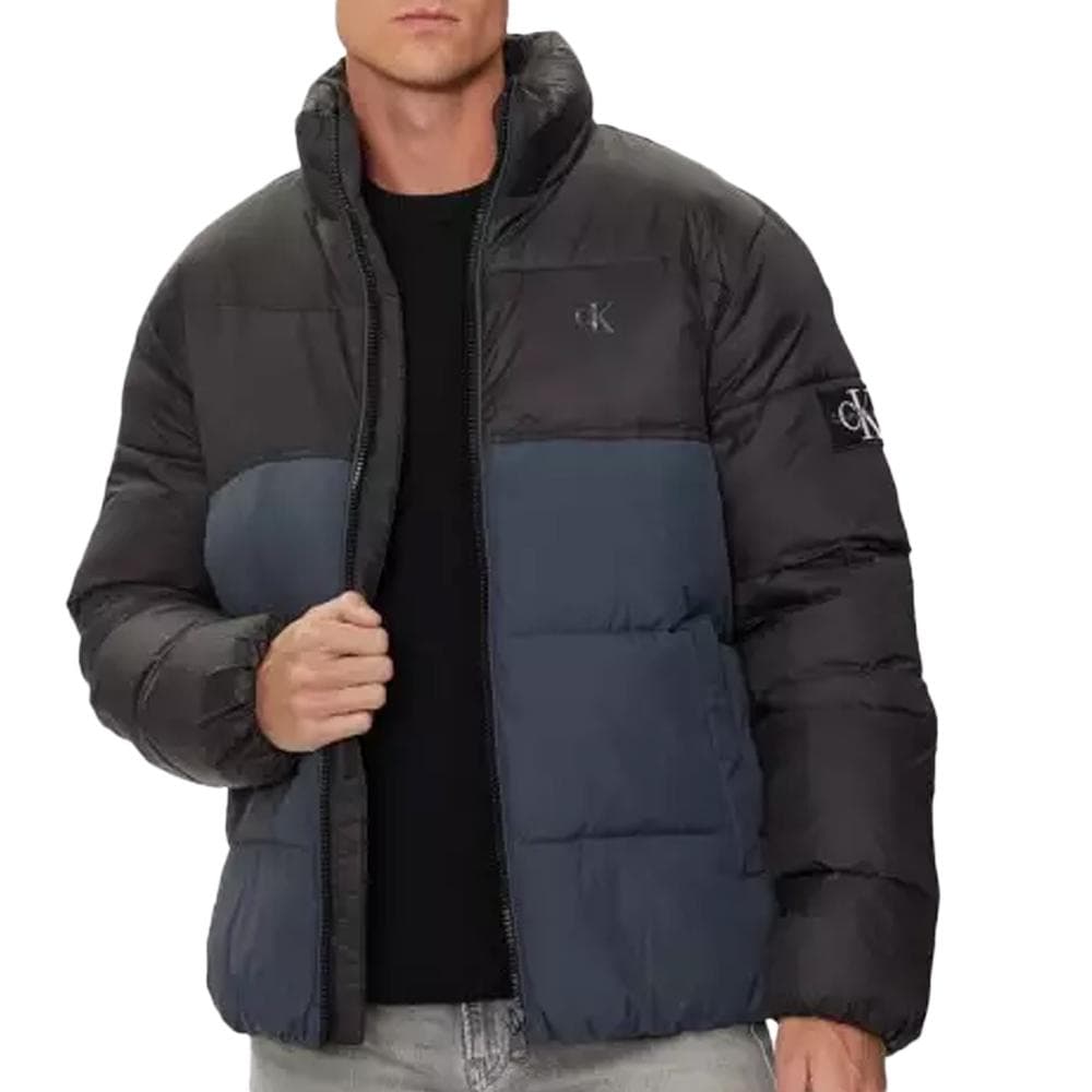 Doudoune Noir/Marine Homme Calvin Klein Jeans Blocking 1