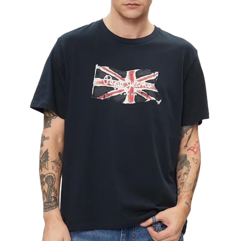 T-shirt Marine Homme Pepe Jeans Clag 1
