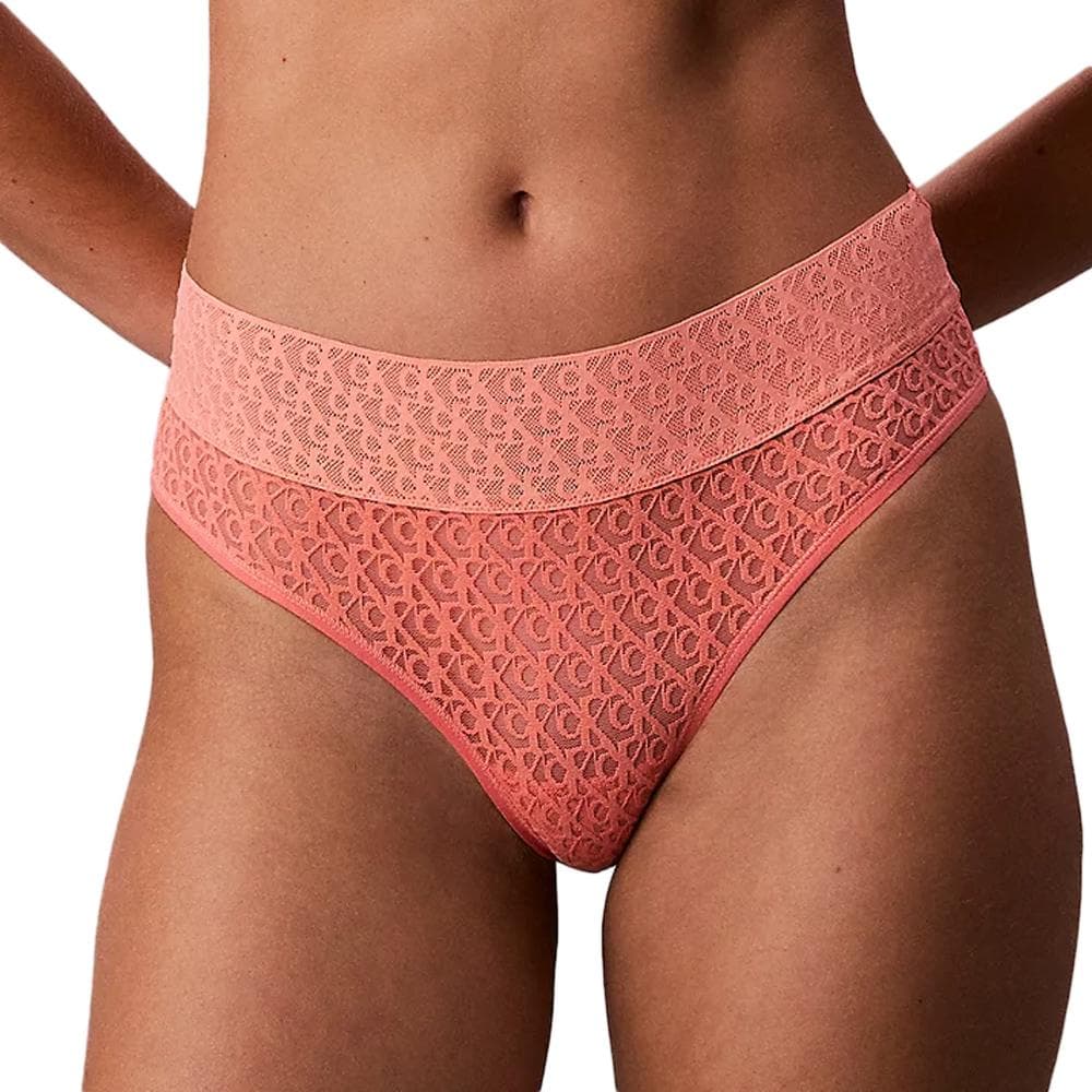 Culotte Rose Corail Femme Calvin Klein Jeans Brazilian 1