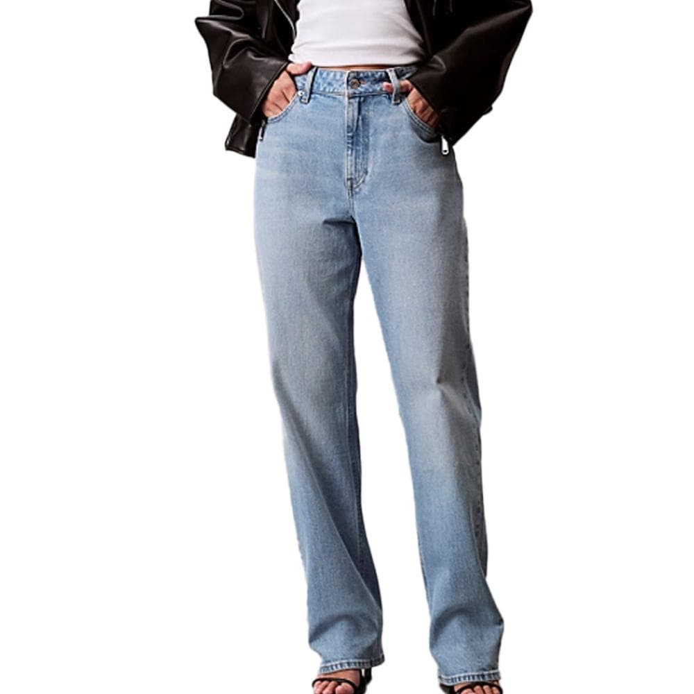 Jean Bleu Femme Calvin Klein Jeans High Rise VLQ 1