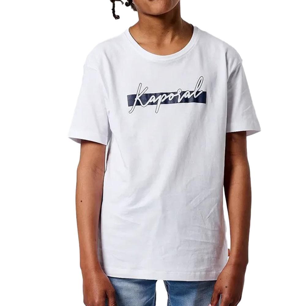 T-shirt Blanc Garçon Kaporal OMILE25 1