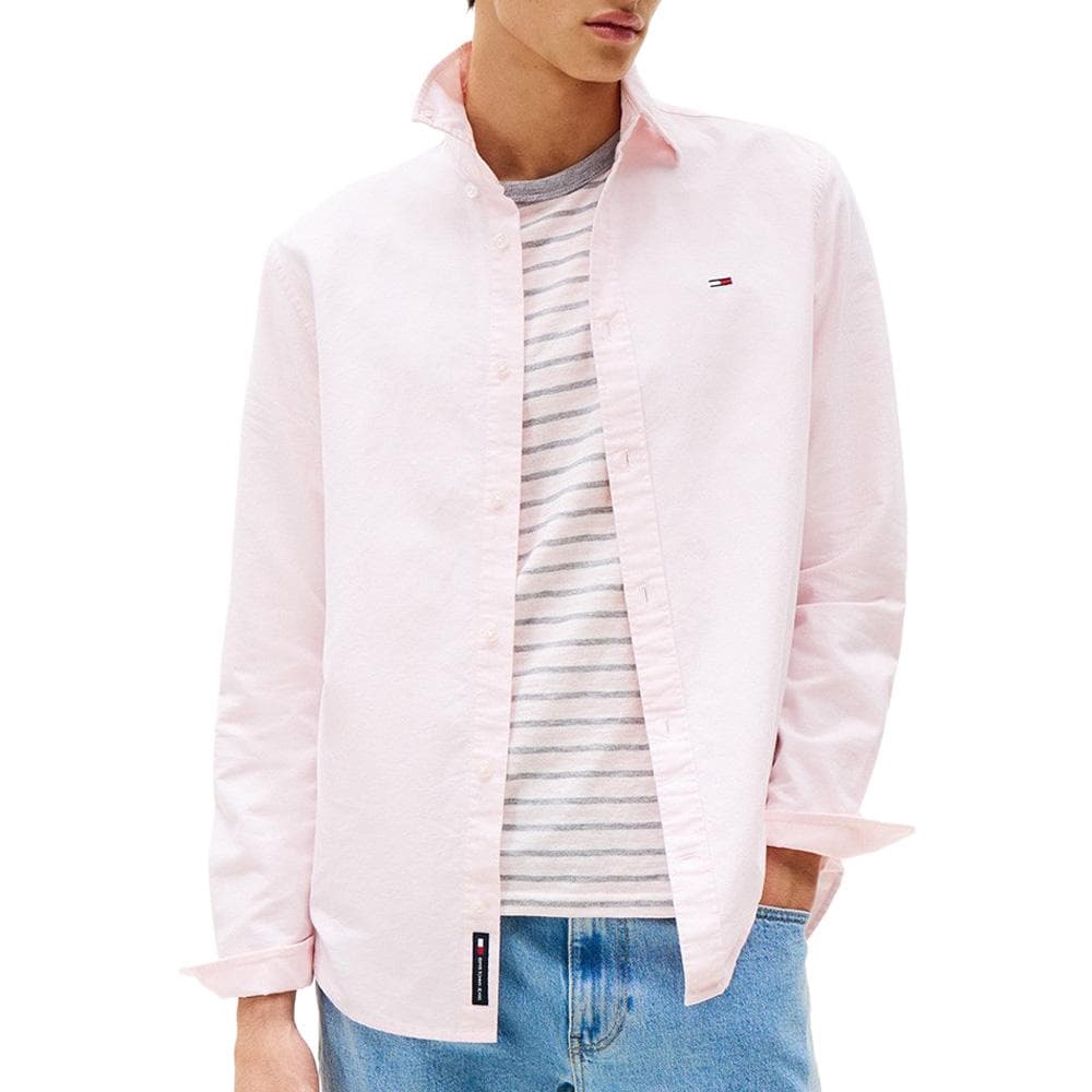Chemise Rose pâle Homme Tommy Hilfiger Oxford98 1