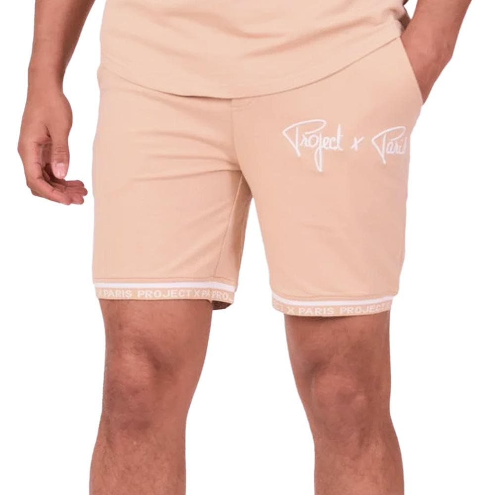 Short Rose Pêche/Blanc Homme Project X Paris WW 1