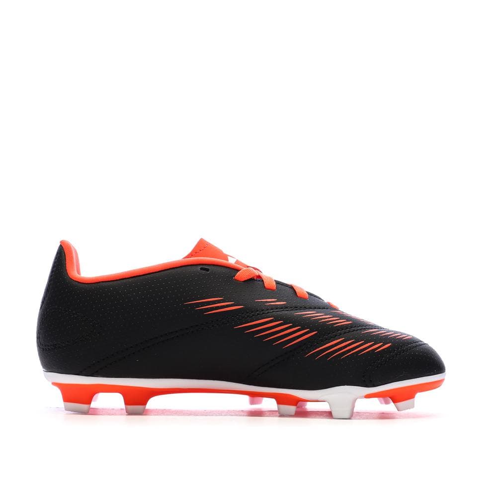 Chaussures de football Noires/Blanches/Rouges Garçon Adidas Predator Club Fxg 2
