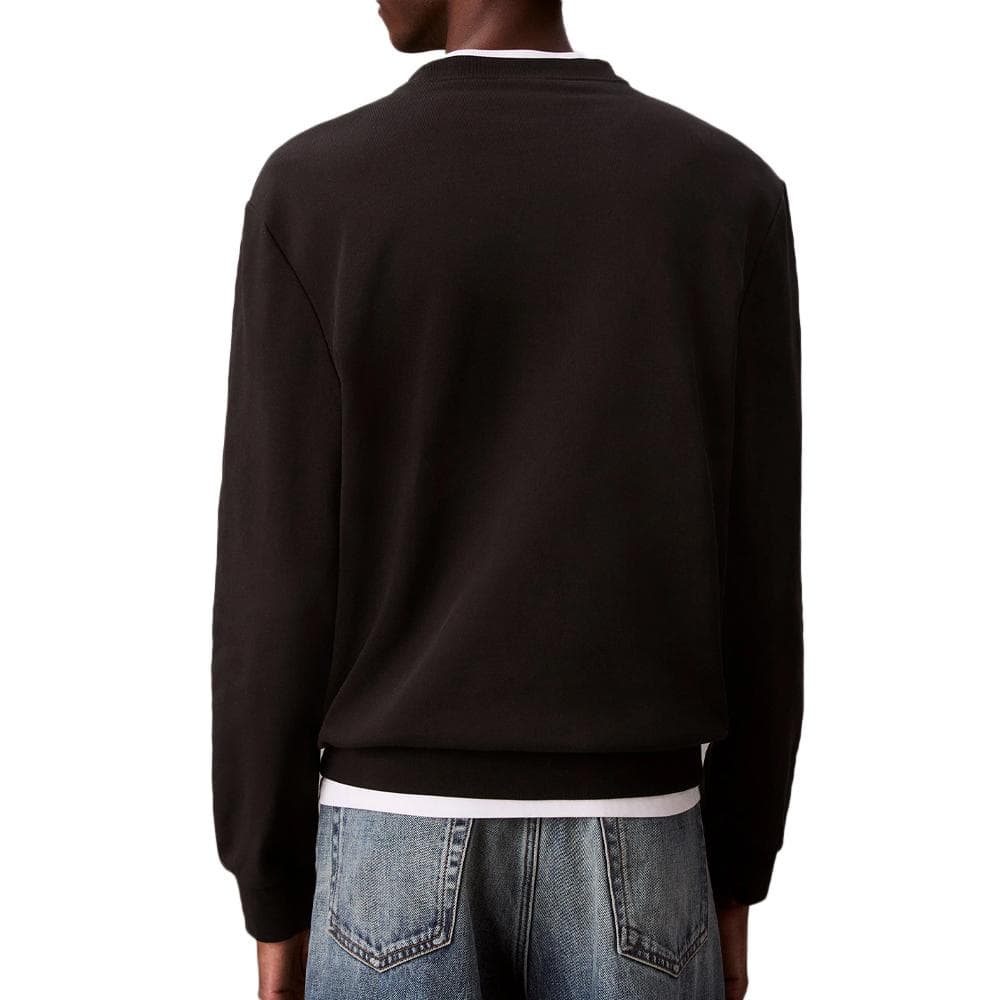 Sweat Noir Homme Calvin Klein Jeans Badge Terry 2
