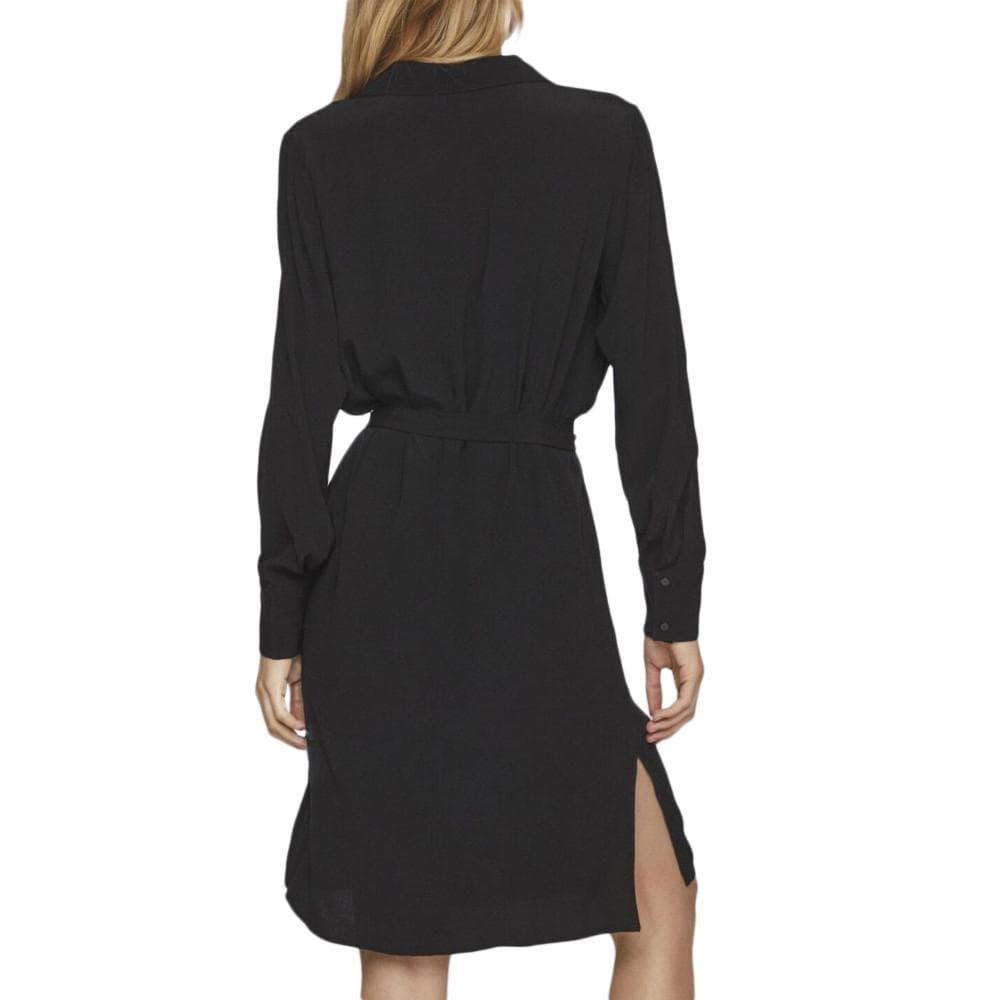 Robe Chemise Noir Femme Vila Fini 2