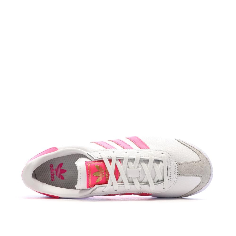 Baskets Rose/Blanc Femme Adidas Samoa 4