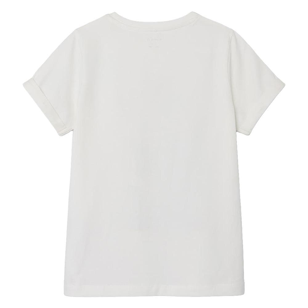 T-shirt Blanc Fille Name it Jax Wednesday 3