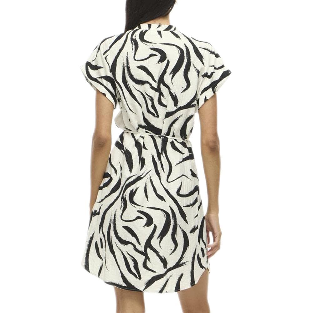 Robe Blanche/Noire Femme Vila Viclo 2