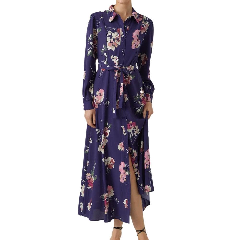 Robe Marine à Moifs Femme Vero Moda Shilah Naja 1
