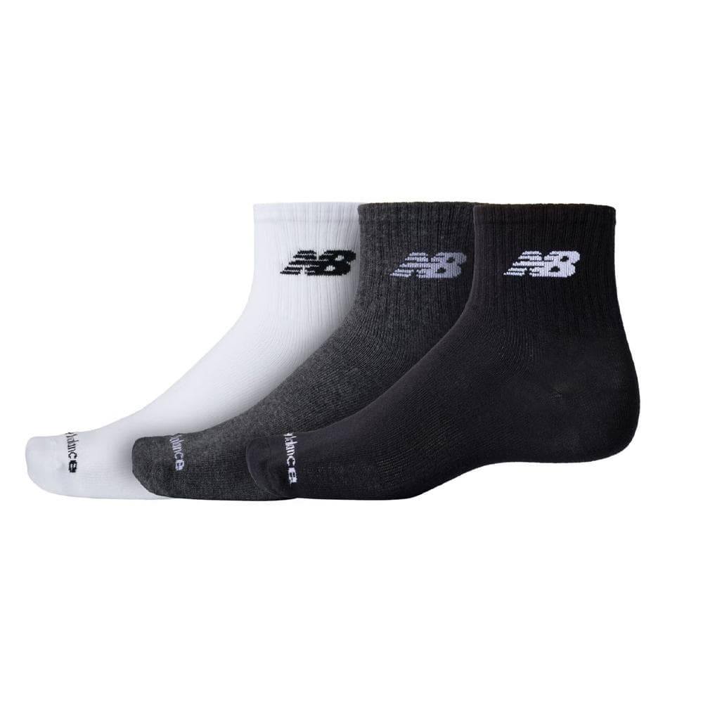 X3 Paires de Chaussettes Noir/Blanc/Gris Homme New Balance Everyday 3