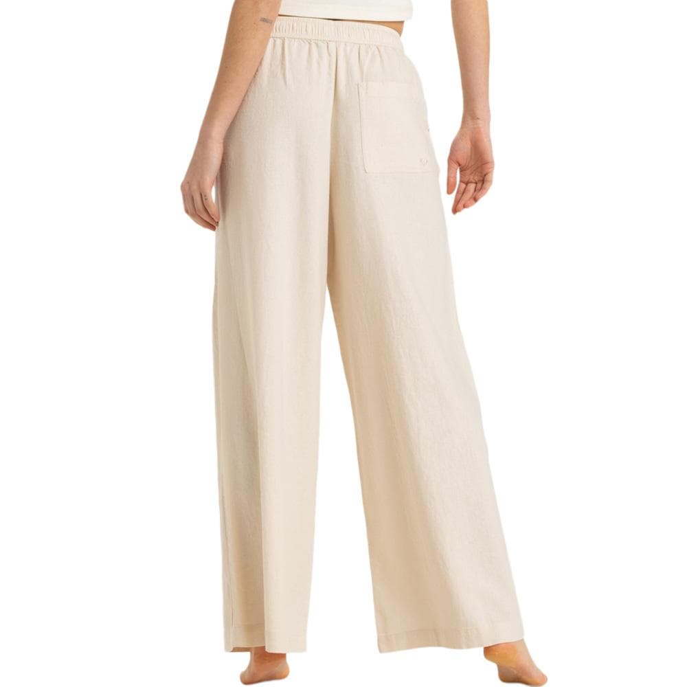 Pantalon fluide en Lin Écru Femme Roxy Lekeitio Break 2