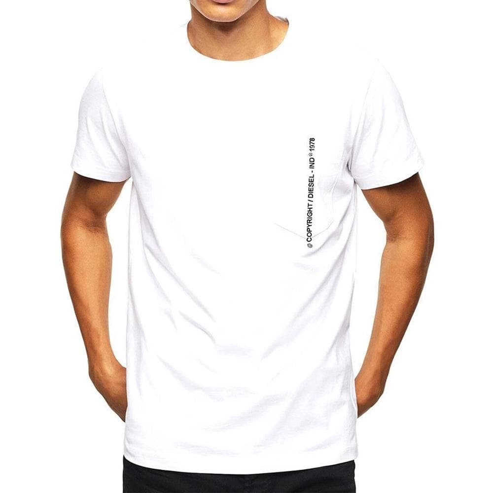 T-shirt Blanc Homme Diesel T-Rubin 1