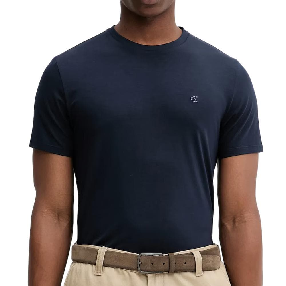 T-Shirt Marine Homme Calvin Klein Jeans LV04LC240G 1
