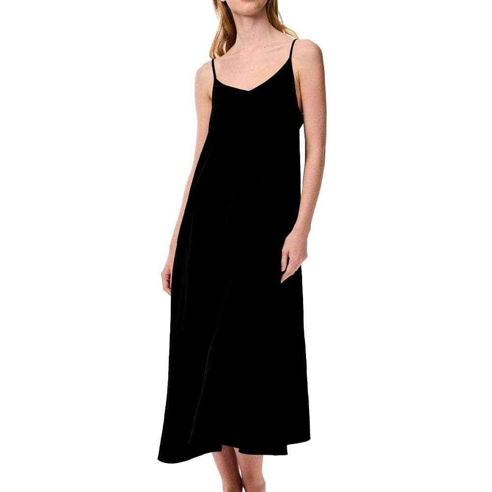 Robe Longue Noir Femme Pieces Strap 1