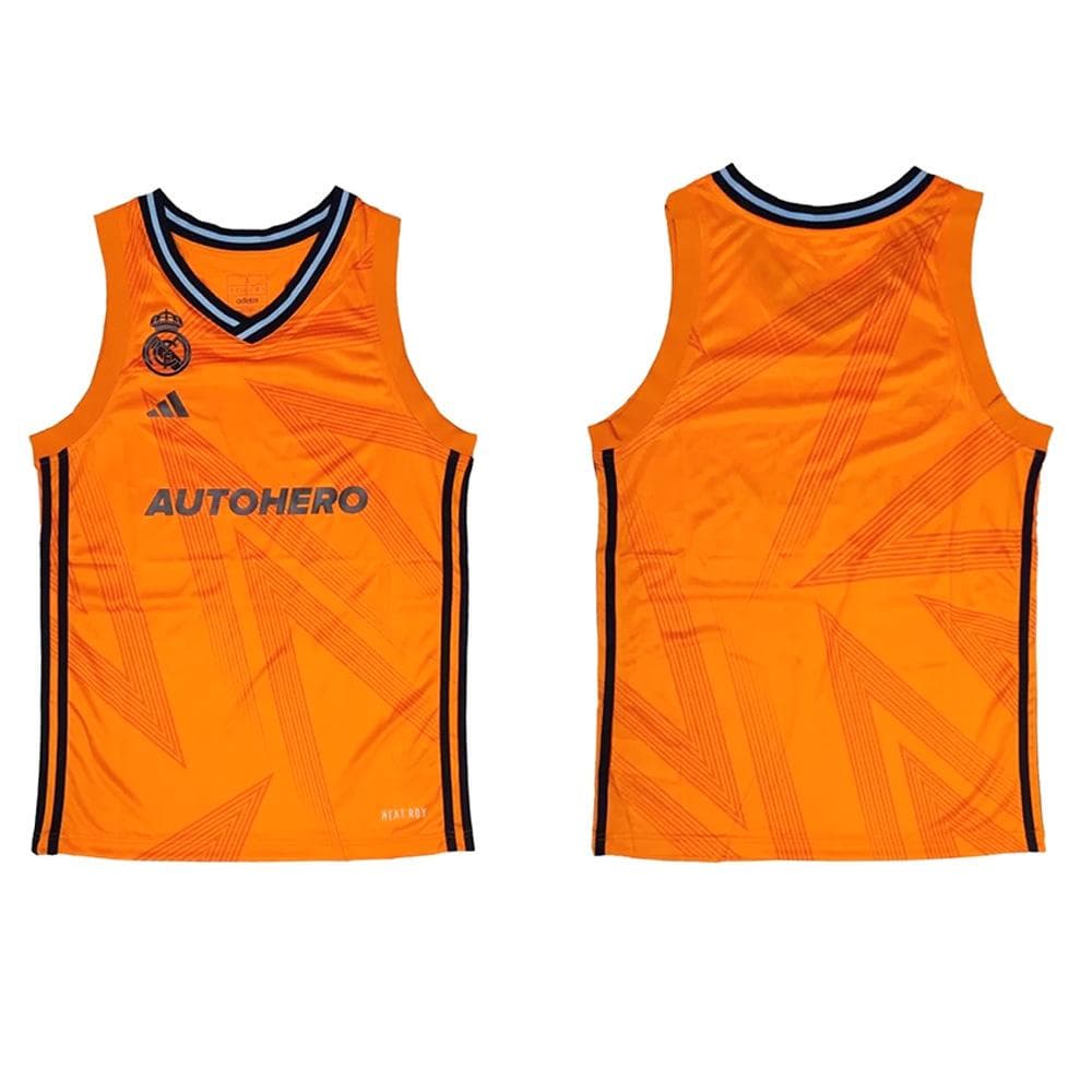 Real Madrid Maillot de Basketball Orange Homme Adidas 2024/25 2