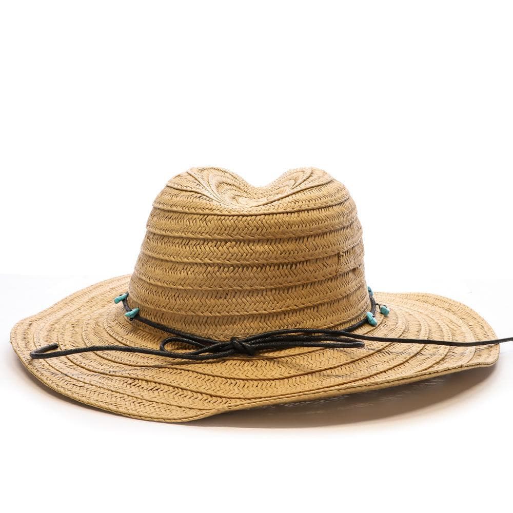 Chapeau de soleil en paille à large bord Via Lorenzo Fedora 3