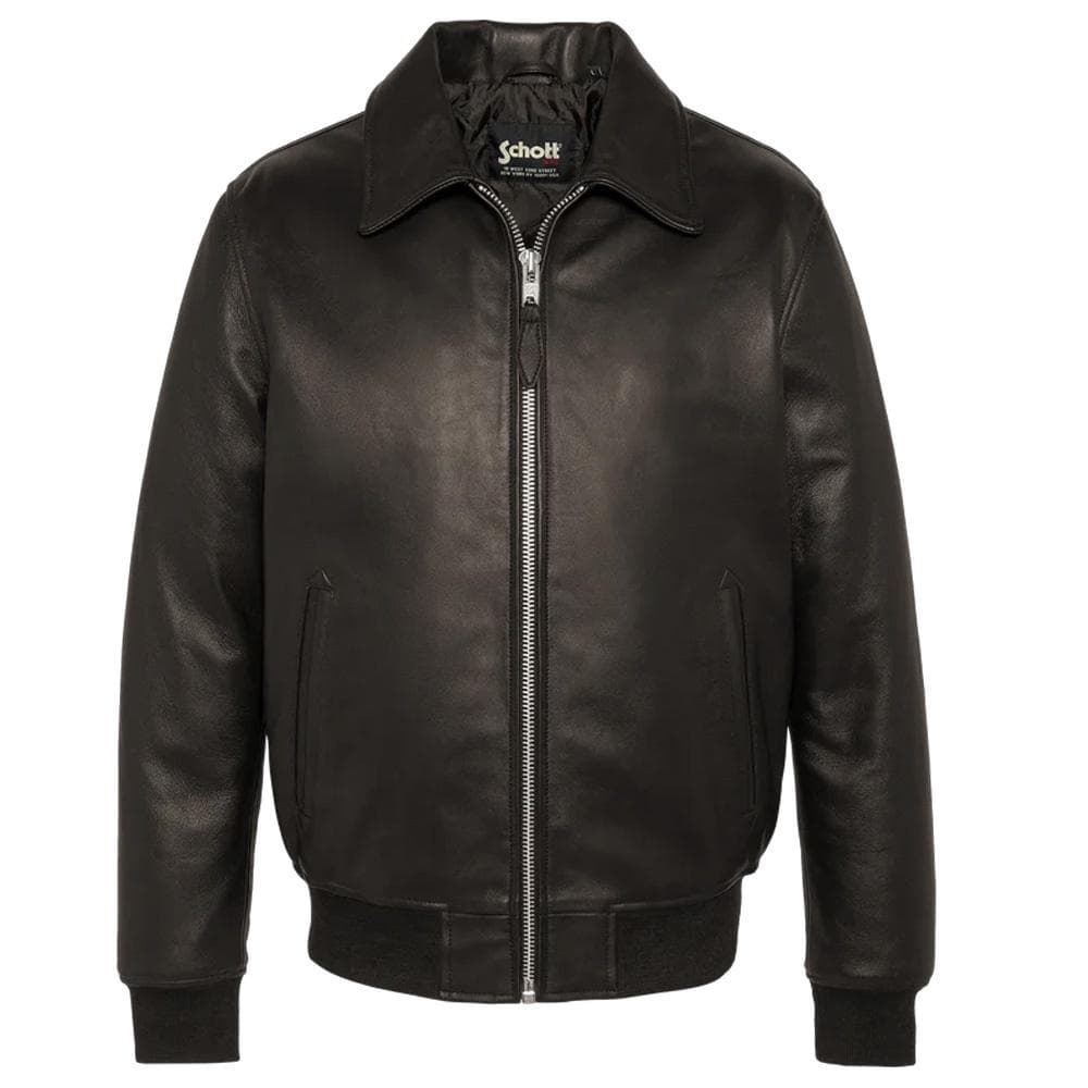 Blouson Cuir Marron Homme Schott LCDETROIT 1