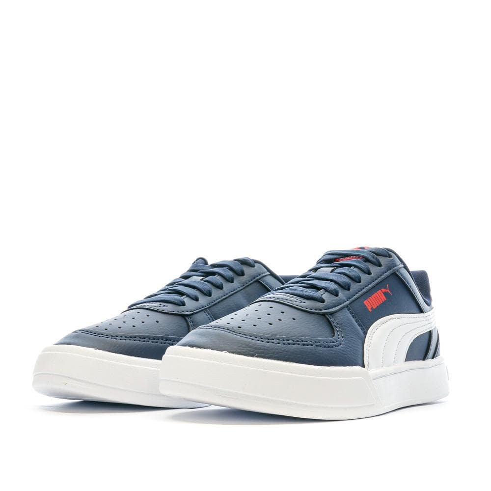 Baskets Marine/Blanc/Rouge Garçon Puma Caven 6