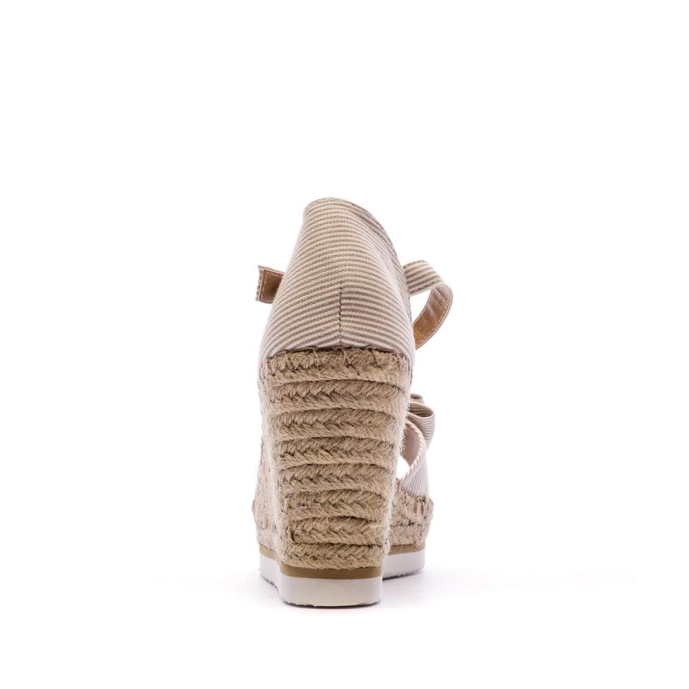 Sandales Compensées Beige Femme Beppi 3