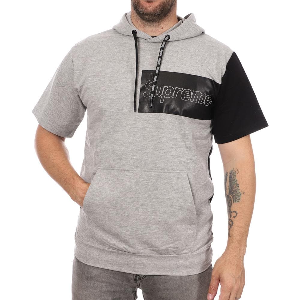 T-shirt Gris/Noir Homme Supreme Poek 1