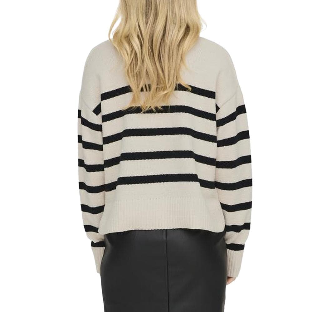 Pull Ecru Rayures Femme Only Lelly 2