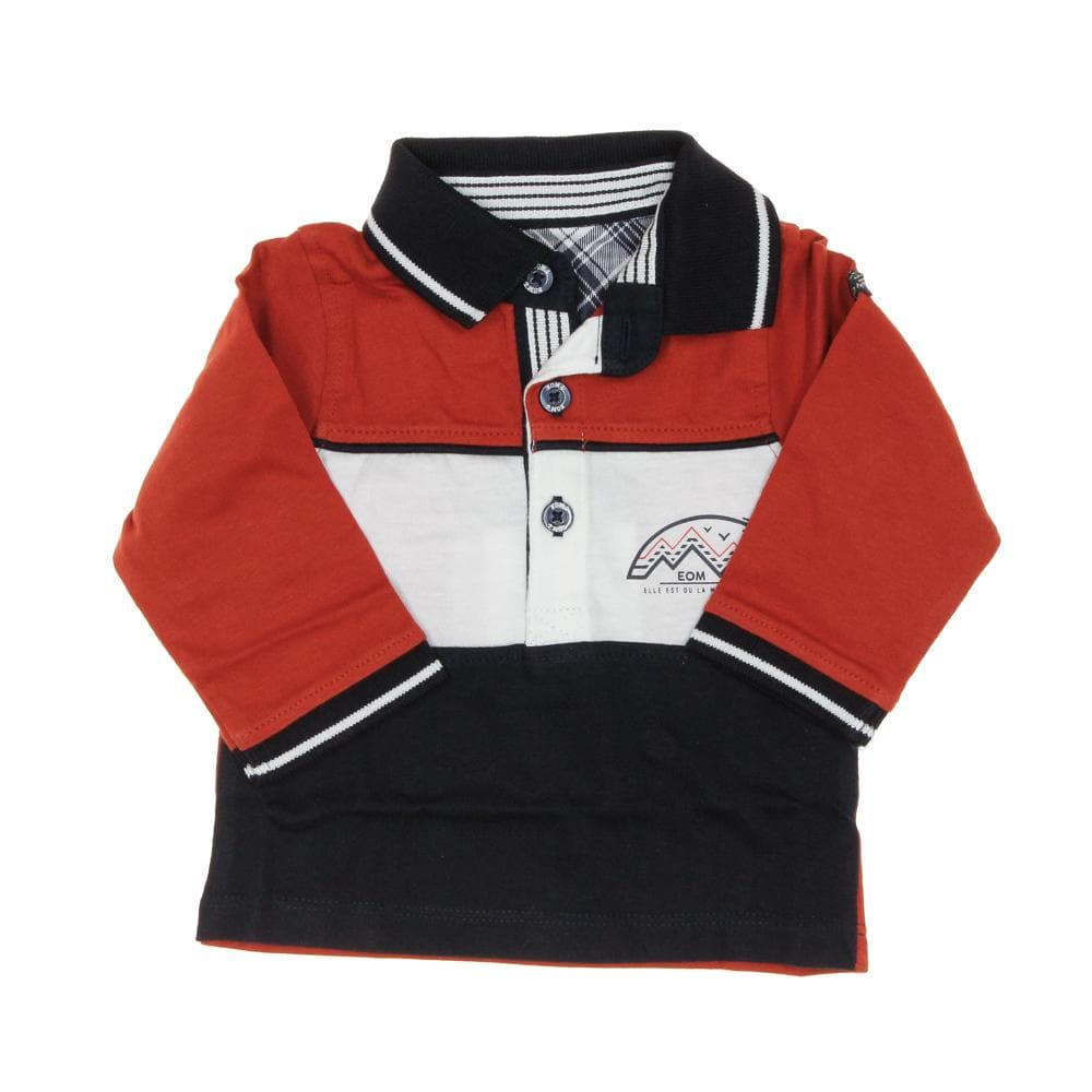 Polo Manches Longues Terracotta Garçon EOM Etrio 1