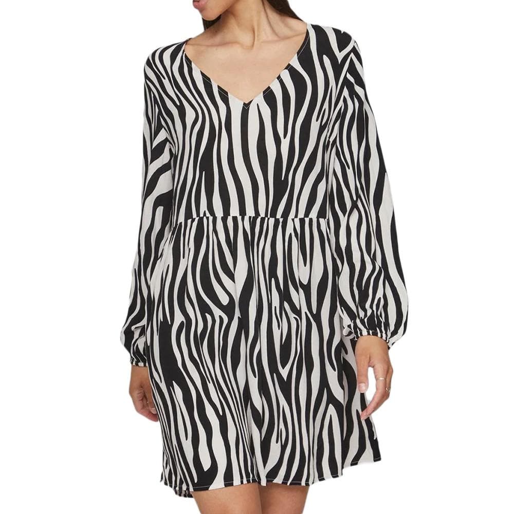 Robe Noire/Blanche à Motifs Femme Vila Vifini 1