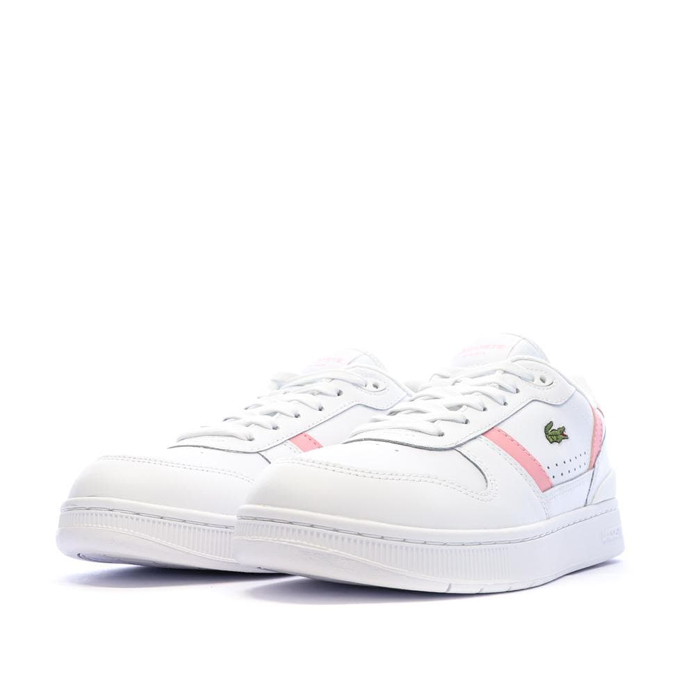 Baskets Blanc/Rose Femme Lacoste T-clip Set 224 6