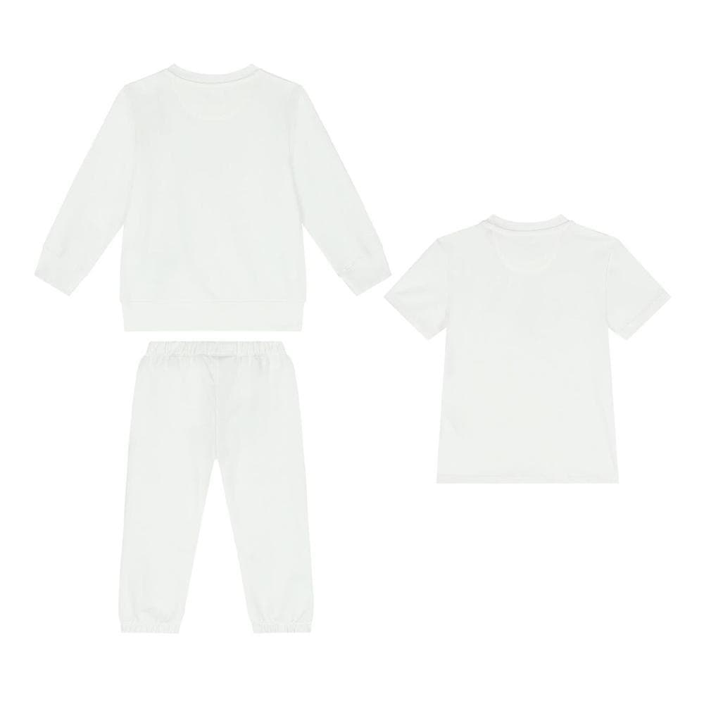 Ensemble de Survêtement Blanc Garçon Calvin Klein Jeans Starter Gif 2