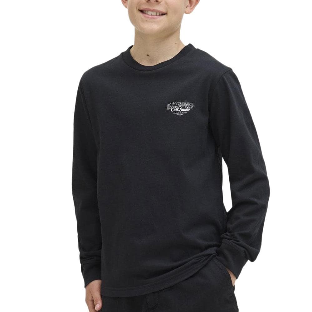 T-Shirt Manches Longues Noir Garçon Jack & Jones Makoto 1