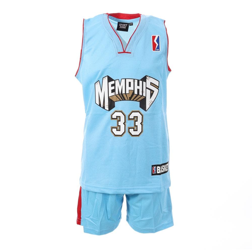 Menphis Ensemble de Baskets Bleu Garçon Sport Zone 1