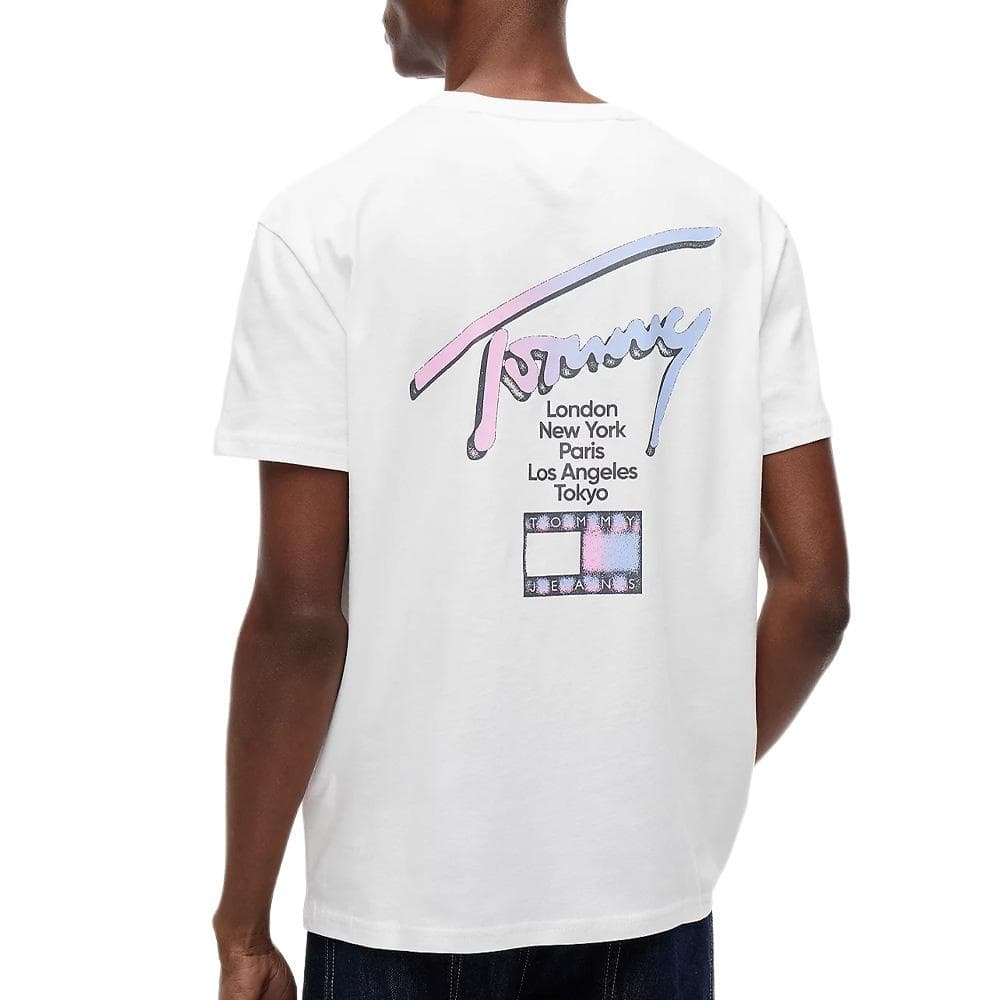 T-Shirt Blanc Homme Tommy Hilfiger City Sign 2