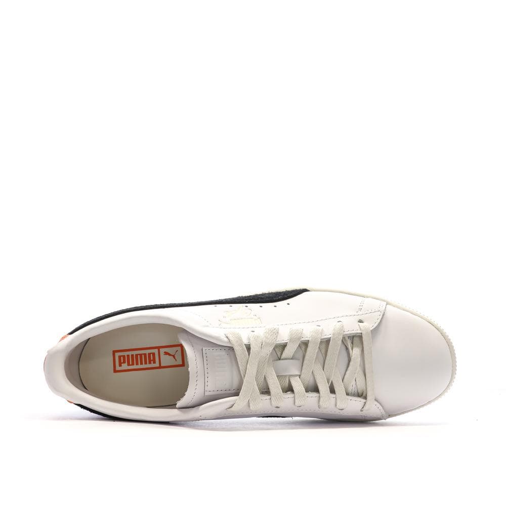 Baskets Blanches/Noires Homme Puma Clyde Base 4