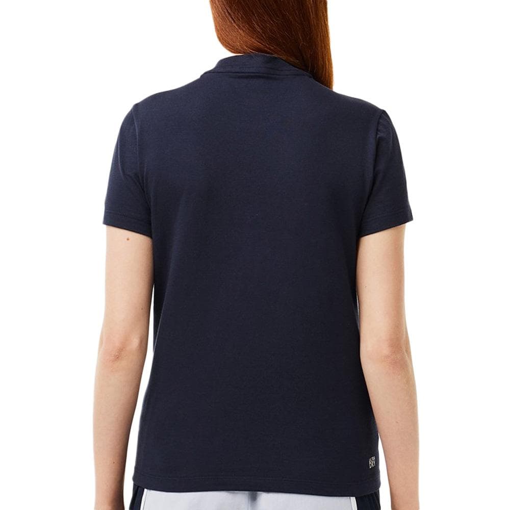 T-Shirt Marine Femme Lacoste TF9246 3