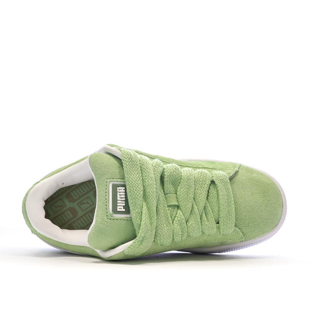 Baskets Vert/Blanc Femme Puma Suede XL 4