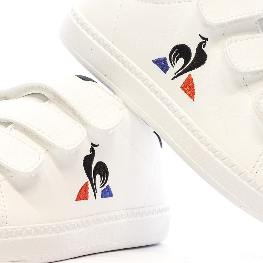 Baskets Blanches Garçon Le Coq Sportif Courtset Optical 7